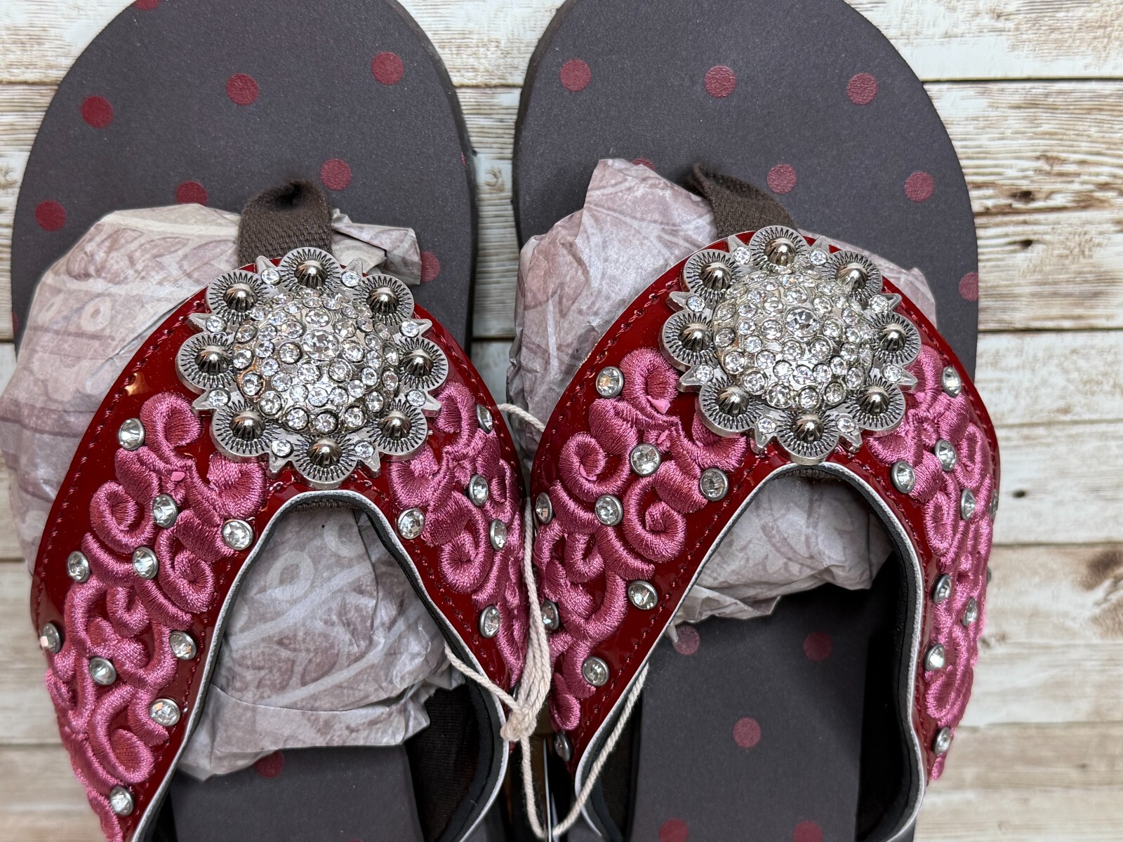 MONTANA WEST ~ BLING ~ WEDGE ~ FLIP FLOPS