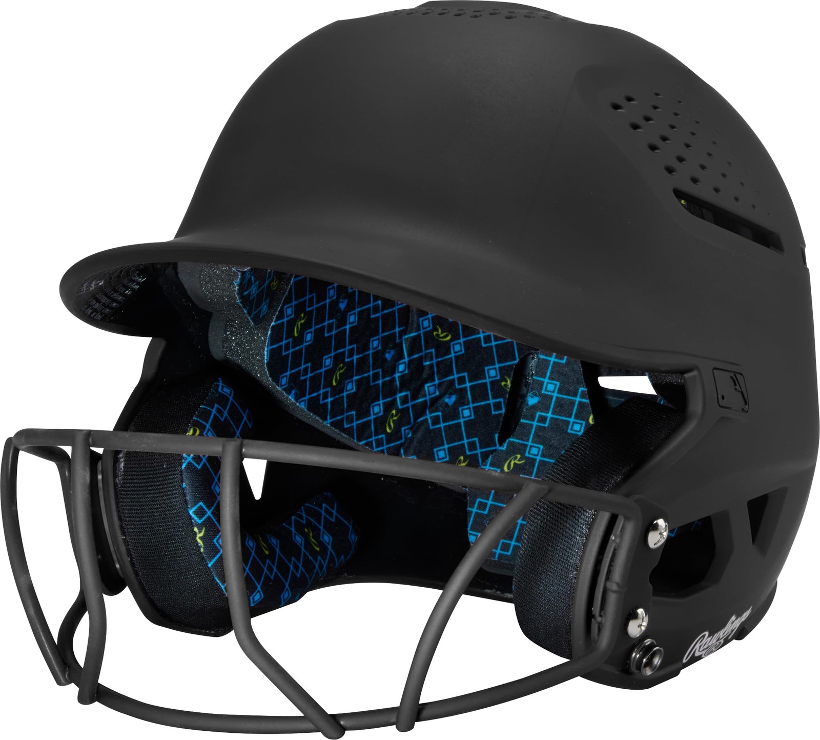 Rawlings | RX2 Series Fastpitch Softball Batting Helmet | Senior | Black