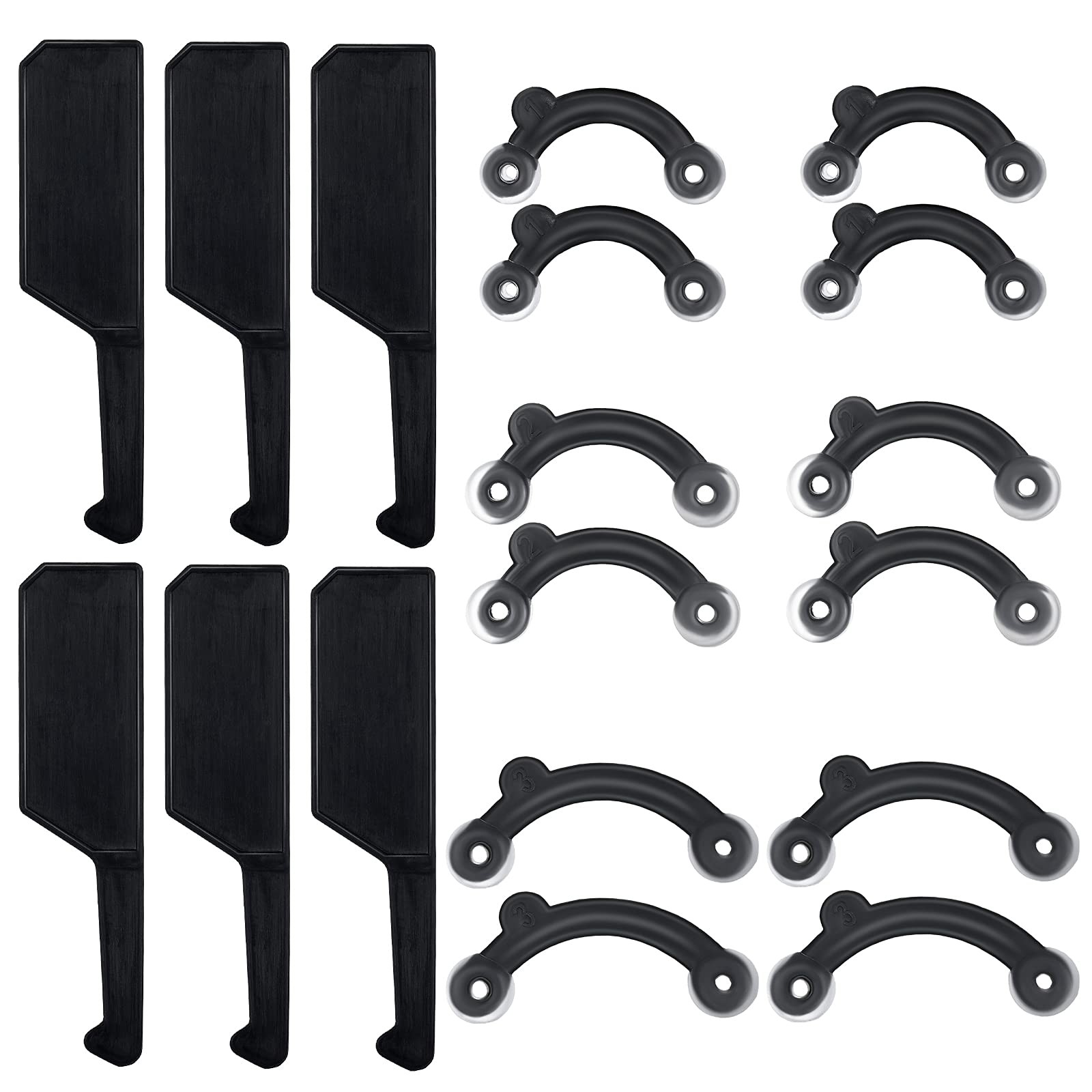 Spnico 6 Pairs Nose Up Lifting Shaping Clip Beauty Tool Shaper Black