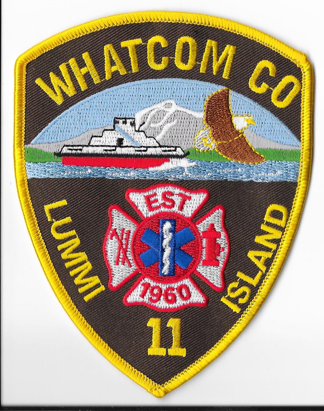 Whatcom County Fire District, Washington Lummi Island 11 Patch V1