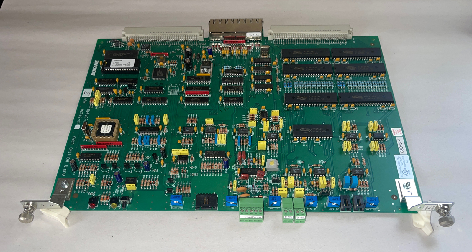 Dukane Audio Routing Card 110-3524B Rev-B