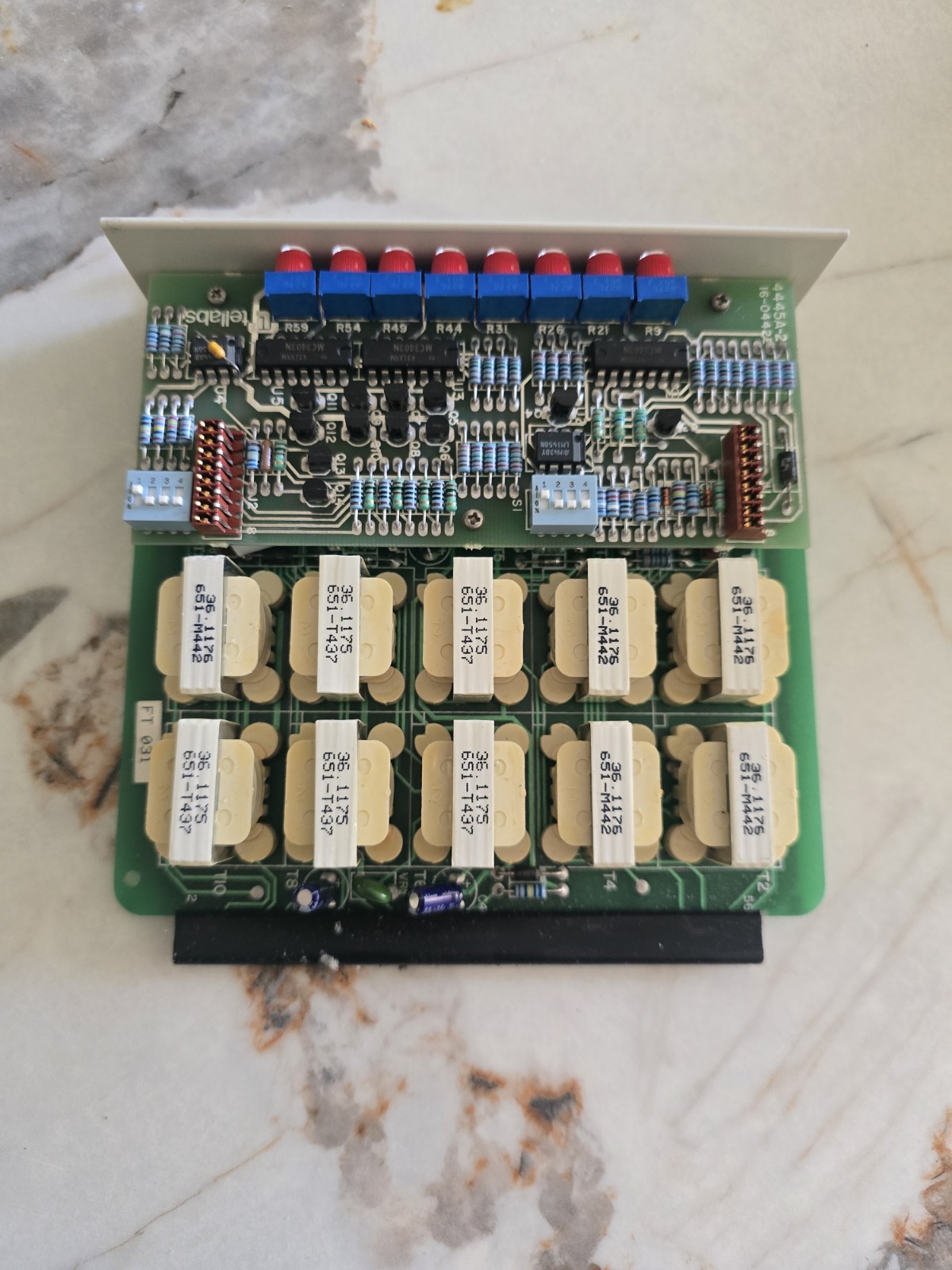 Tellabs 4445A Active Data Bridge Dual 5-Way Balanced Telecom Module Card 84445A