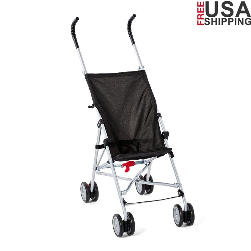Lightweight Baby Umbrella Stroller W/ Safety Harness & Foot Brakes Infants New