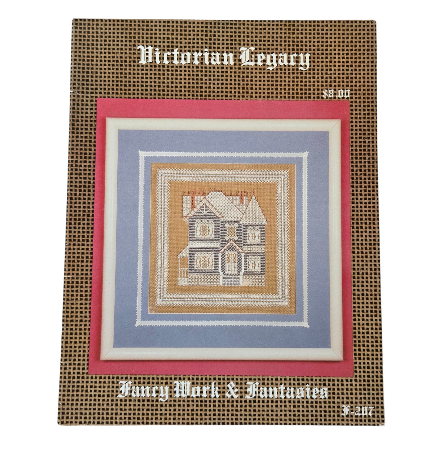 Victorian Legacy Fancy Work and Fantasies Blackwork & Needlepoint House Pattern
