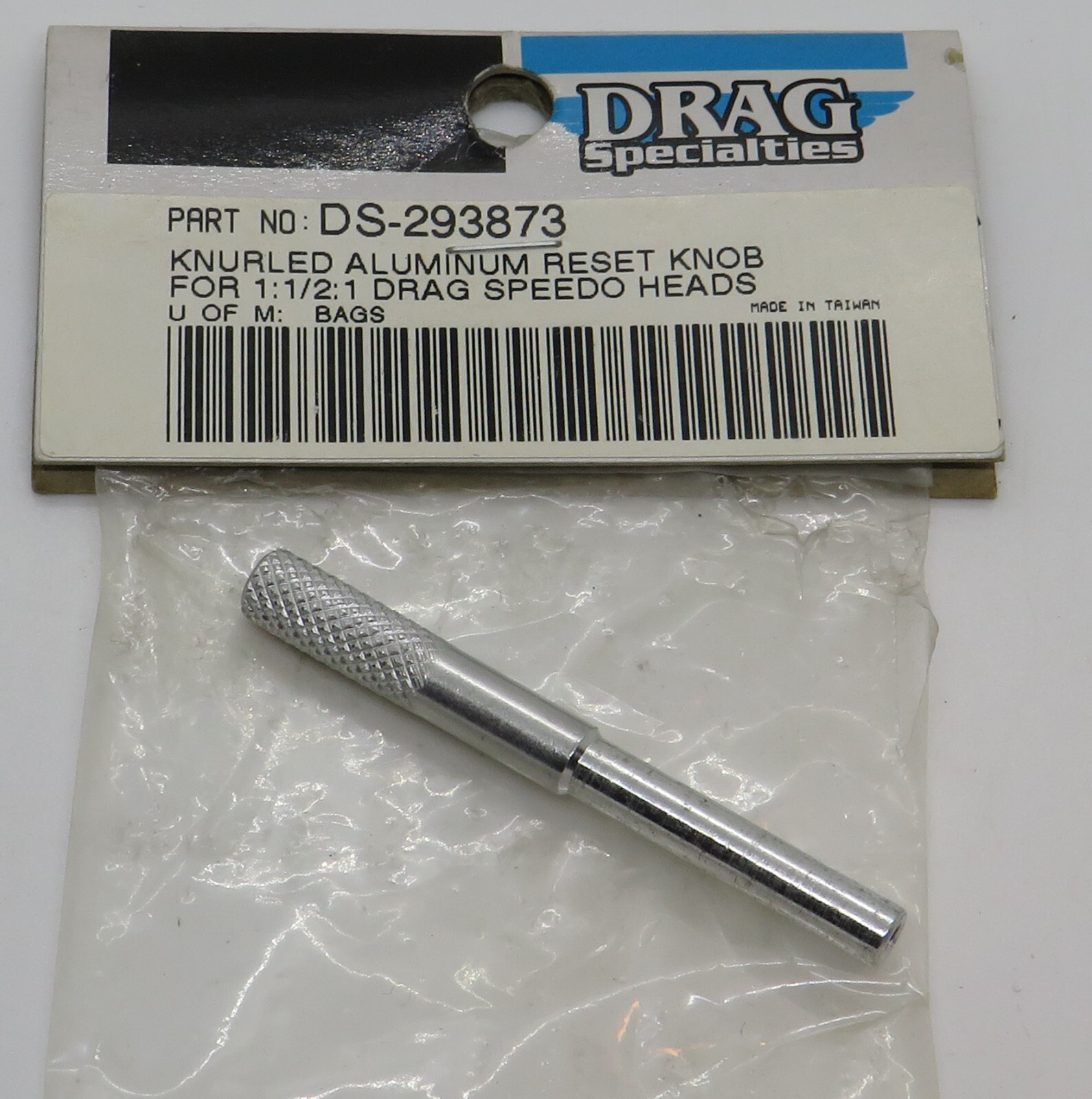 DS-293873 Drag Specialties Trip Meter Reset Knob for Harley FL-style Speedometer