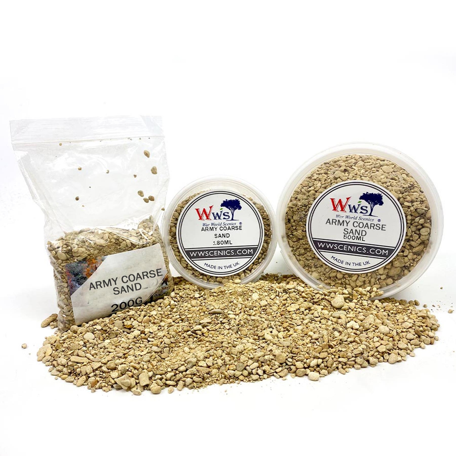 Army Coarse Sand | Wargame Scenery & Basing Material