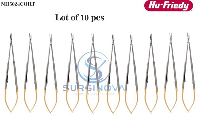 10X Hu Friedy Cortellini Straight Castroviejo Needle Holder 18 cm 7'' NH5024CORT