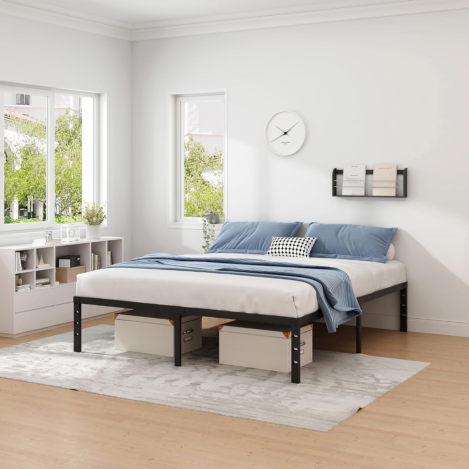 High Underbed Space No Box Spring Required