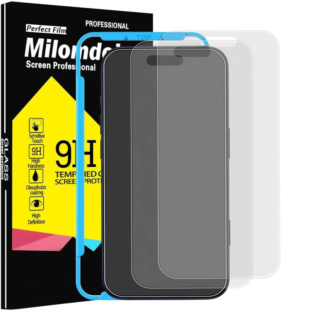 3 Pack Matte Screen Protector for iPhone 17 Pro Phone Case Friendly Tempered ...