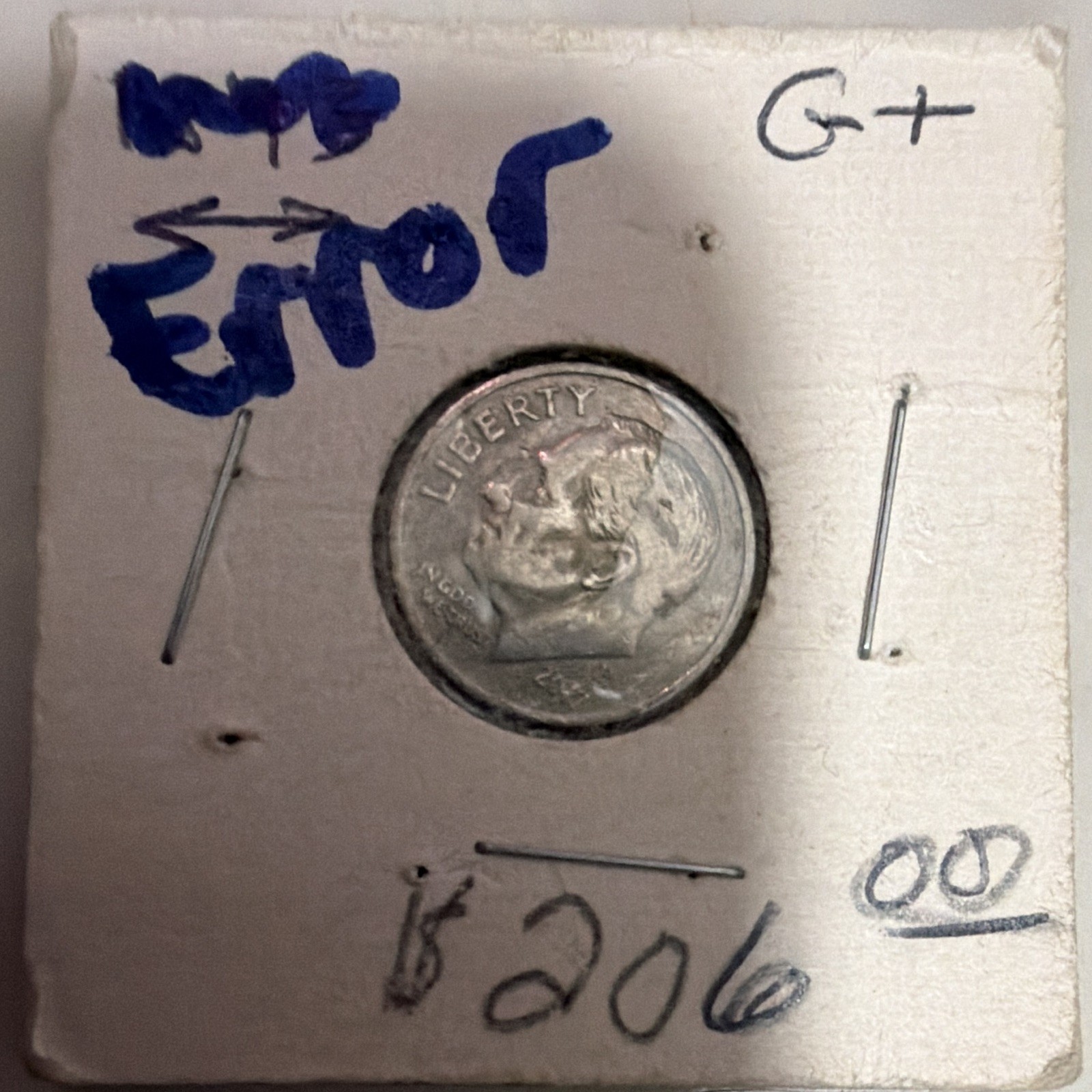 2017-P Roosevelt Dime 10C Error Variety Philadelphia Business Strike