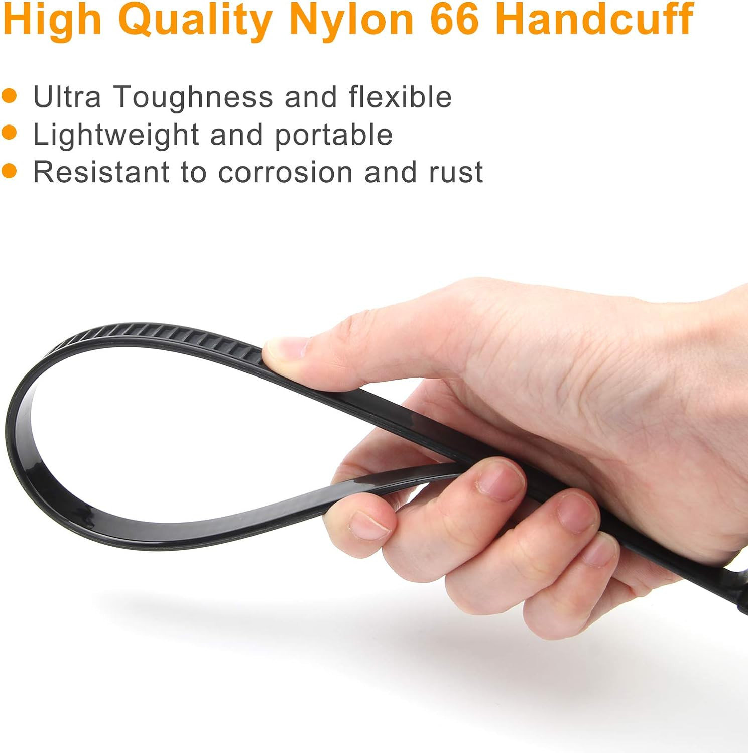 Coitak Flex Cuffs, 10 PCS Zip Tie Handcuffs, Double Locking Zip Ties Restraints,