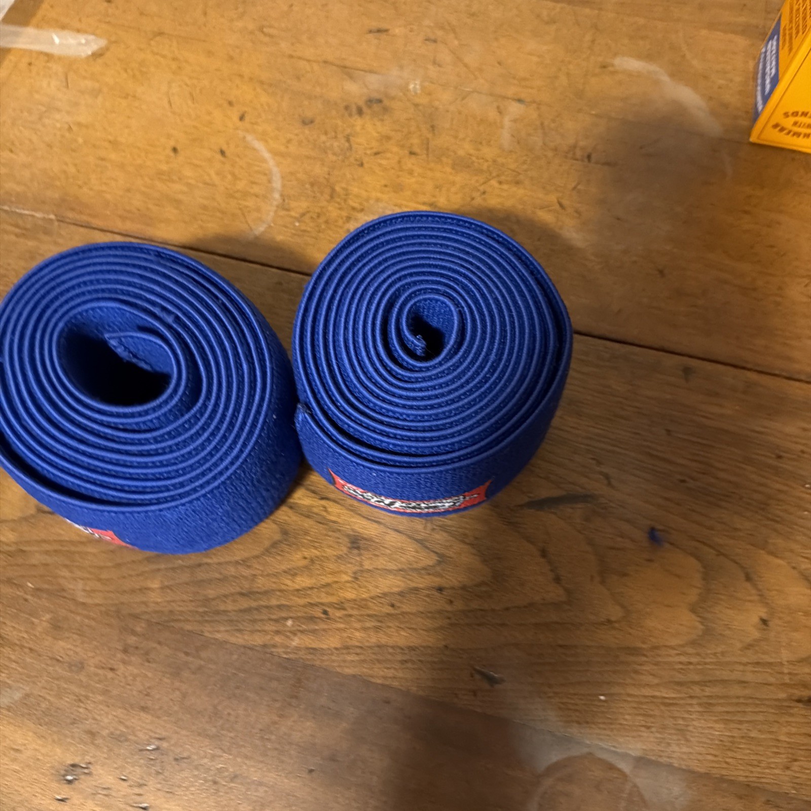 Sling Shot Knee Wraps by Mark Bell - Weightlifting Supports Slingshot Blue
