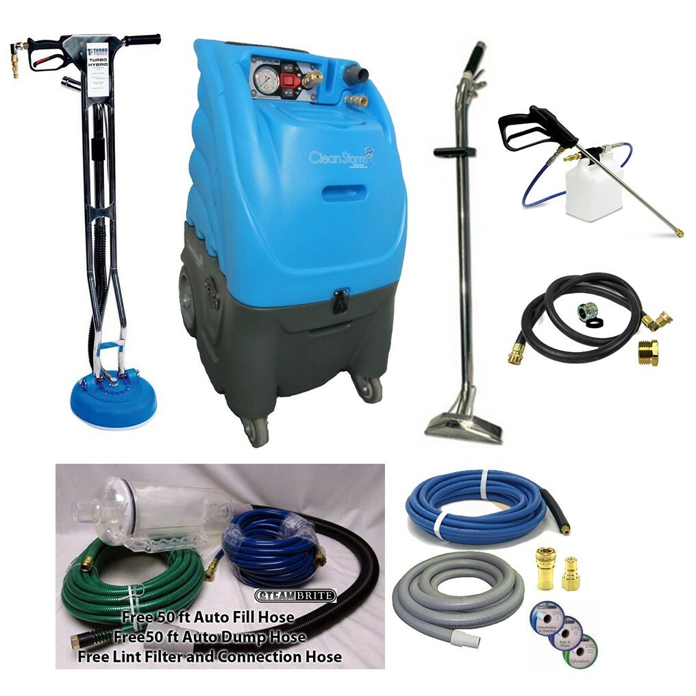 Clean Storm King Cobra 1200 PRO Carpet and Tile Cleaning Package with 2 Wands