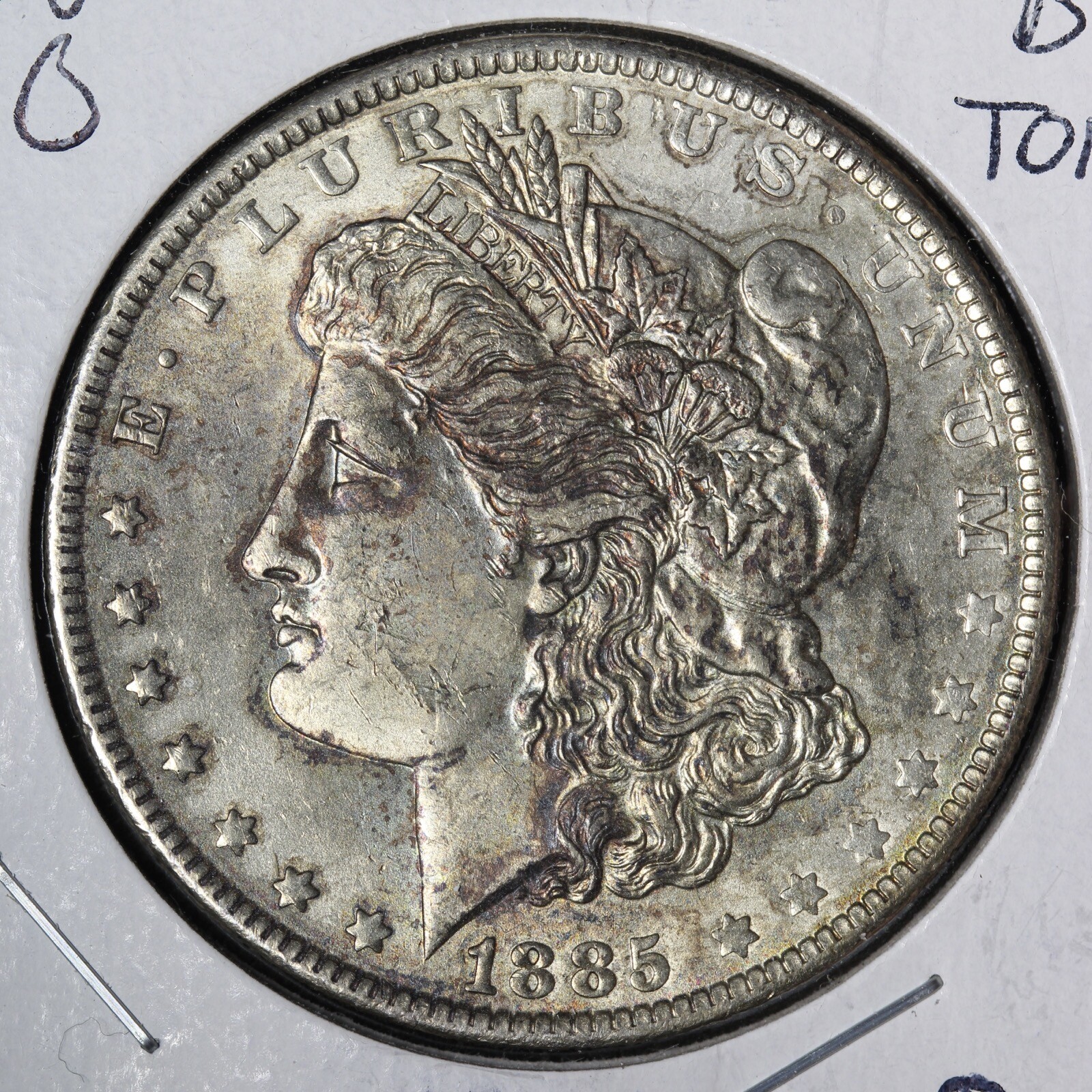 1885-O Morgan Silver Dollar BU *UNCIRCULATED* MS TONED E356 T