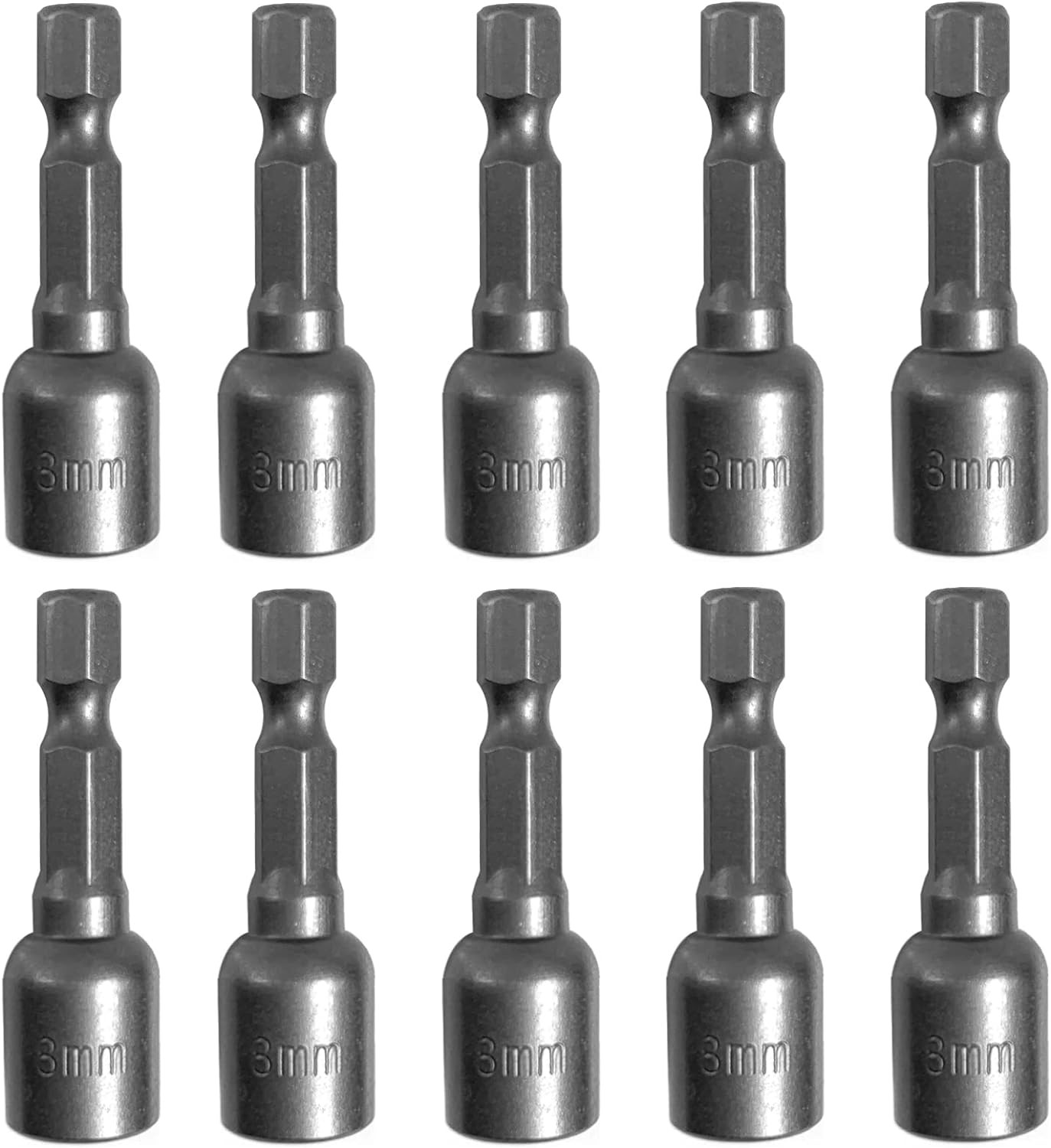 5/16'' Nut Driver Bit Sets 10PCS,  5/16 Inch Nut Driver Hex Shank Quick C