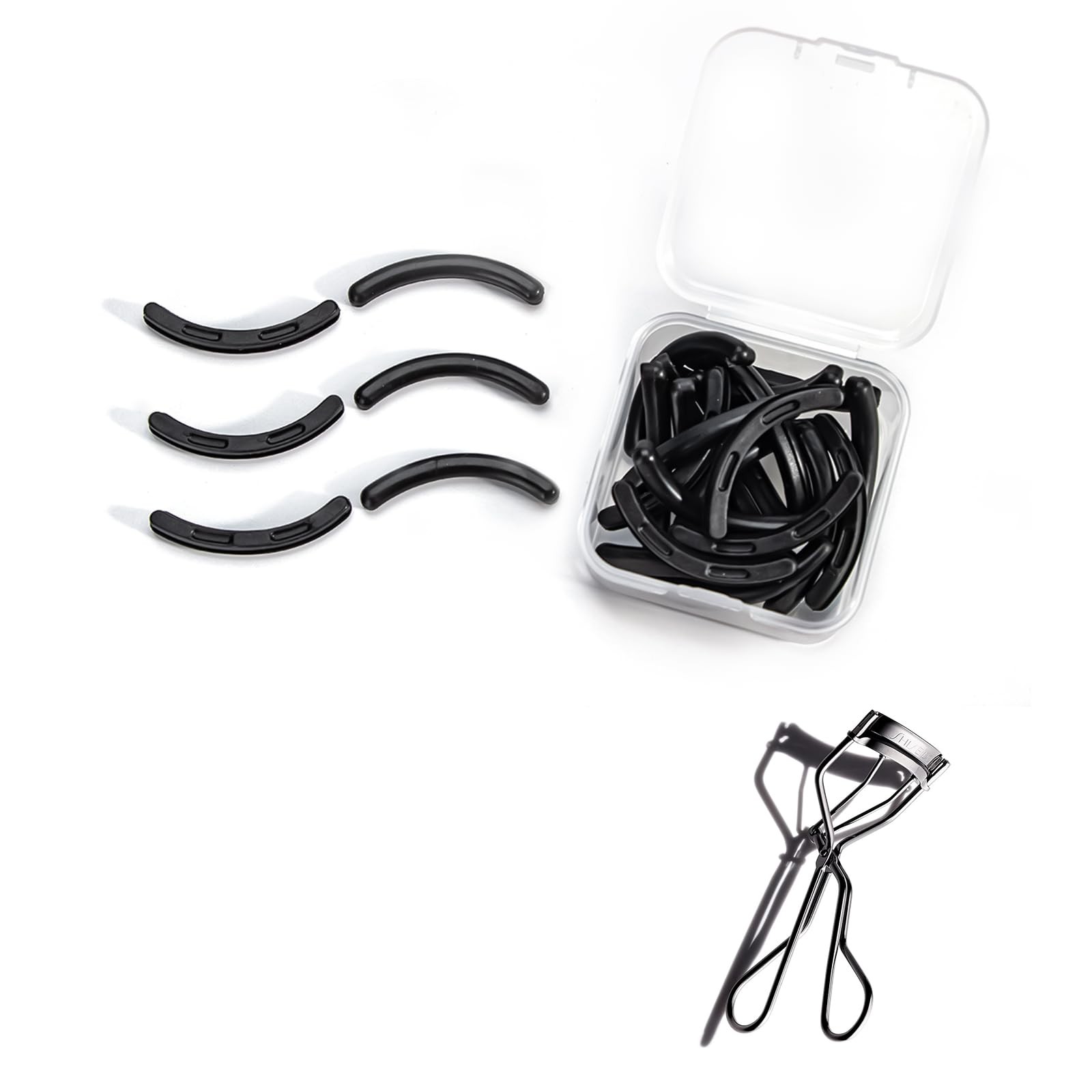 Eyelash Curler Pads 24PCS - Silicone Refills Compatible with Shu Uemura