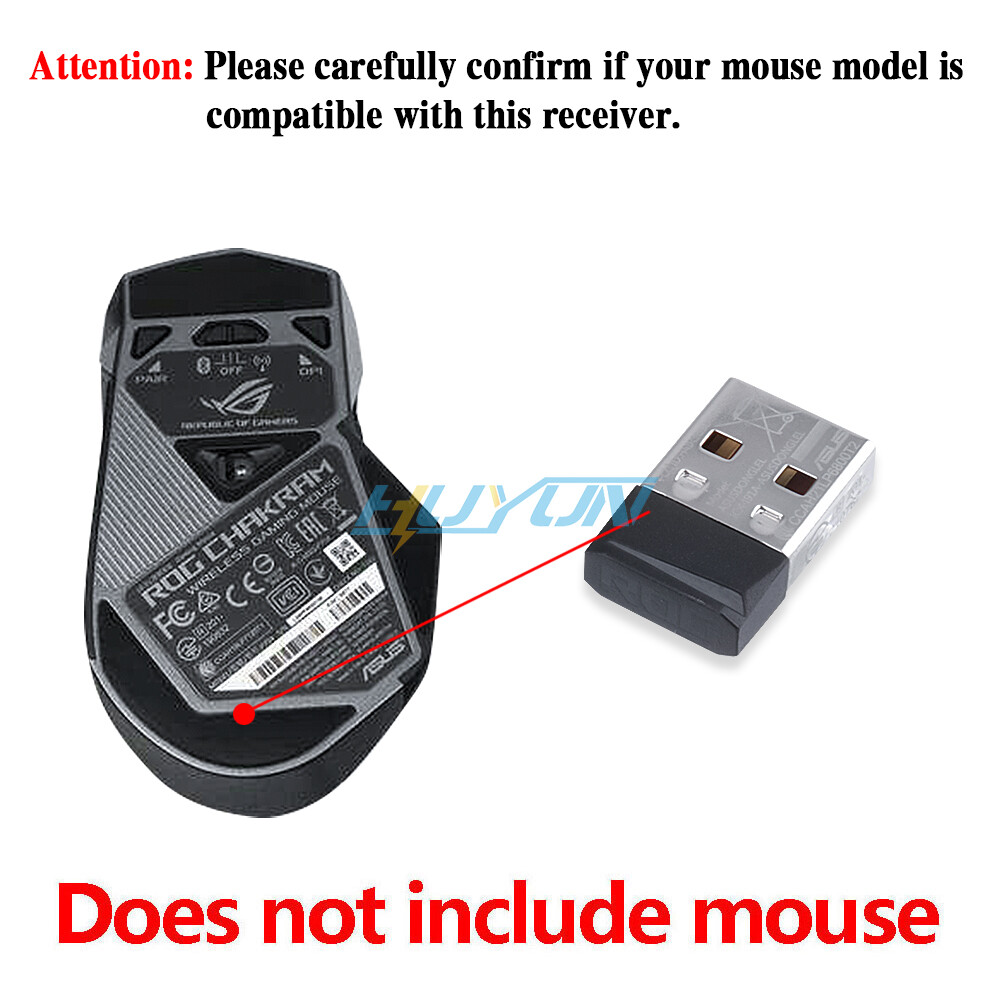 USB Receiver for ASUS ROG CHAKRAM X ORIGIN 36K Wireless Gaming Mouse Adapter