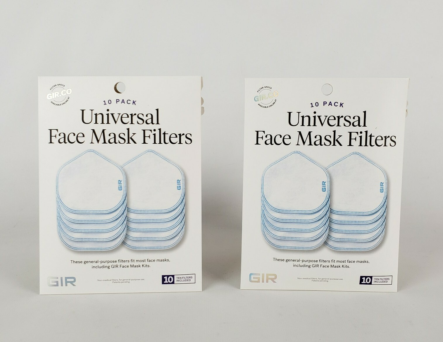 (Lot of 2) GIR Universal 10-Pack White Disposable One Size Fits Most Cartridge
