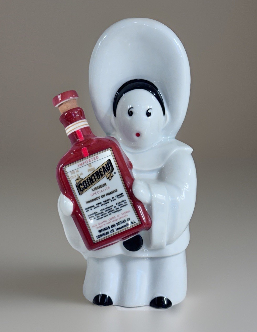 Limoge Limited Edition VTG Cointreau Porcelain Decanter #14735 Pierrot/Nun RARE
