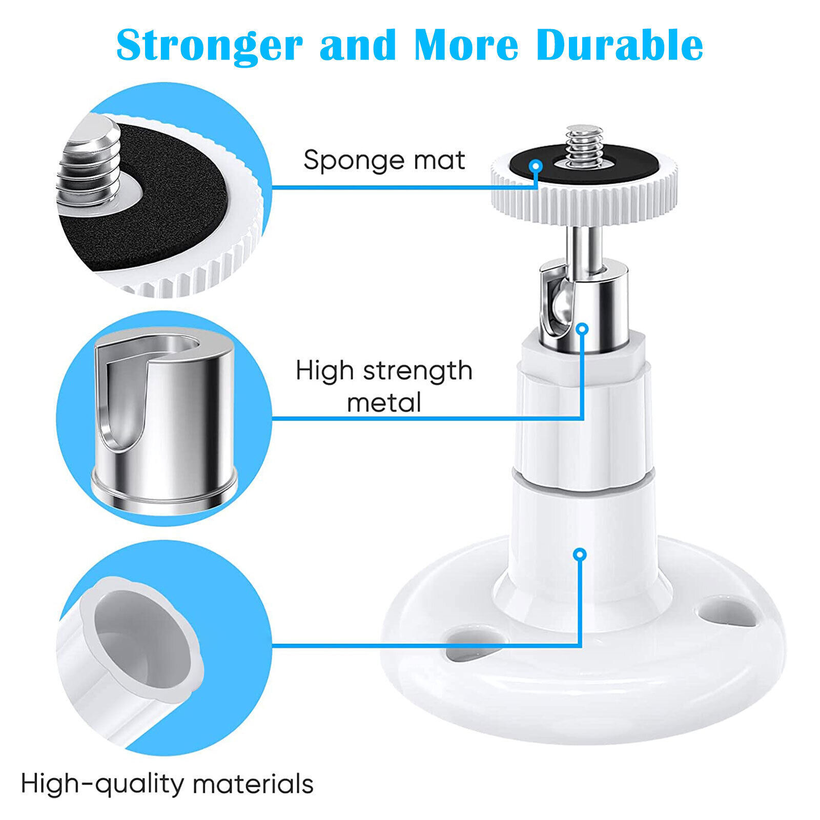 Security Camera Wall Mount Bracket Holder Stand For Arlo Pro/Wyze Cam Pan System