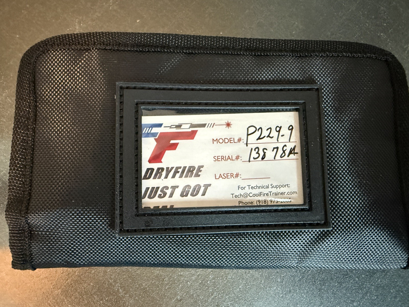 Coolfire laser trainer for Sig P229 with IR Laser Module and Soda Stream filler