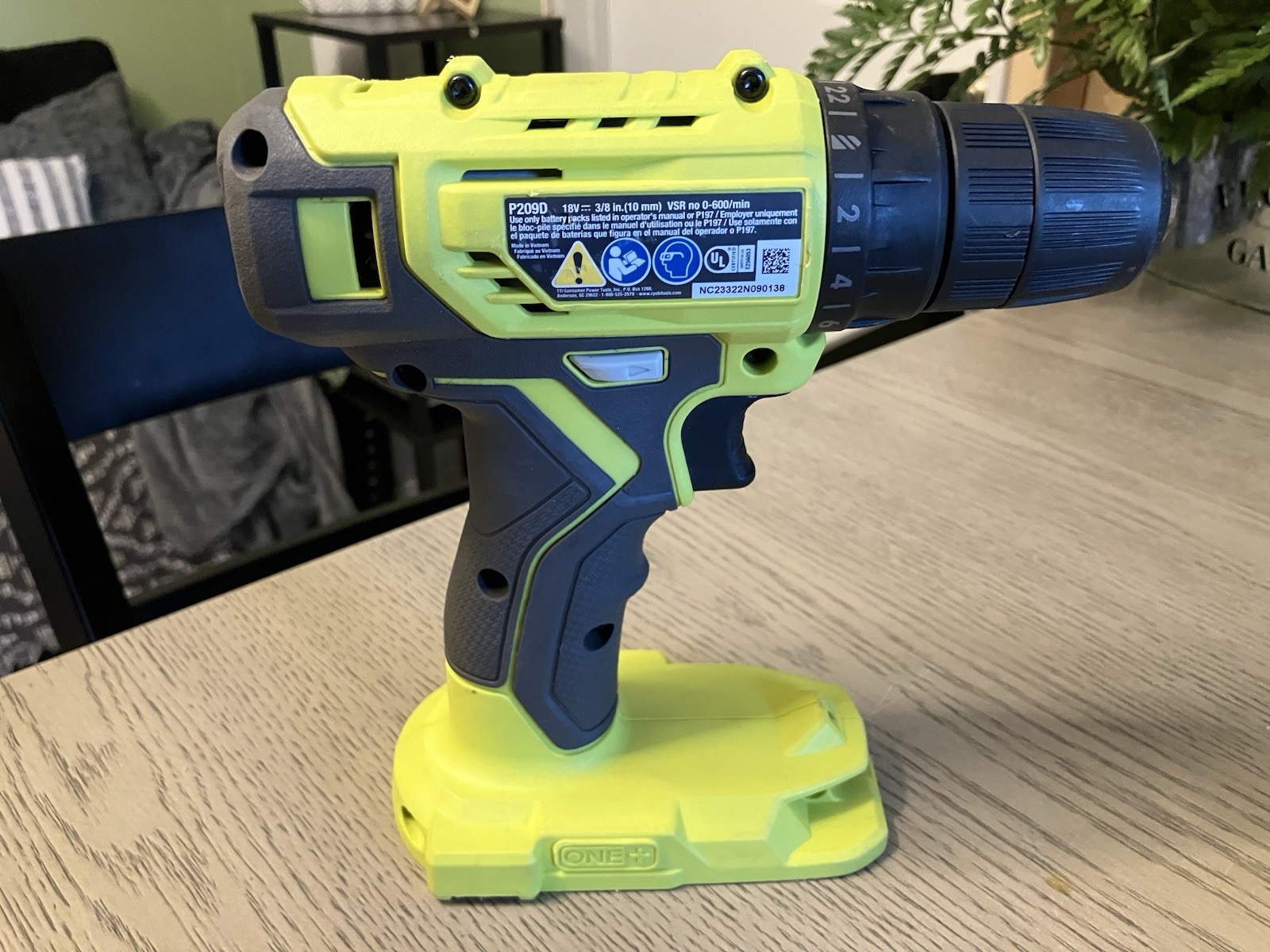 RYOBI ONE+ 18V 3/8" Drill (P209D) TOOL ONLY