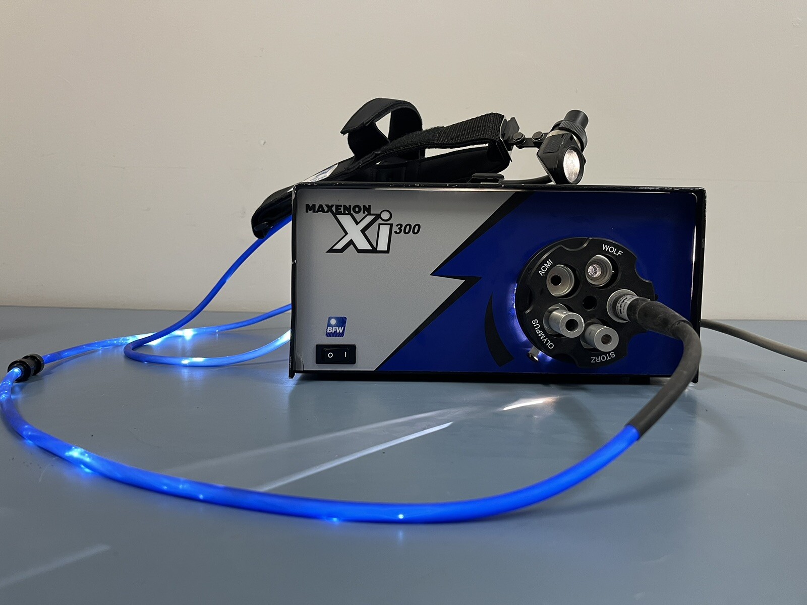 BFW Model 3010 MAXENON XI300 Light Source With BFW Medical Headlight