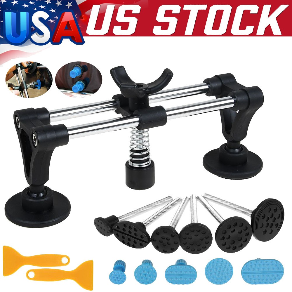 Car Paintless Dent Puller Tabs Bridge Lifter Body Repair Hail Removal Tool Sets