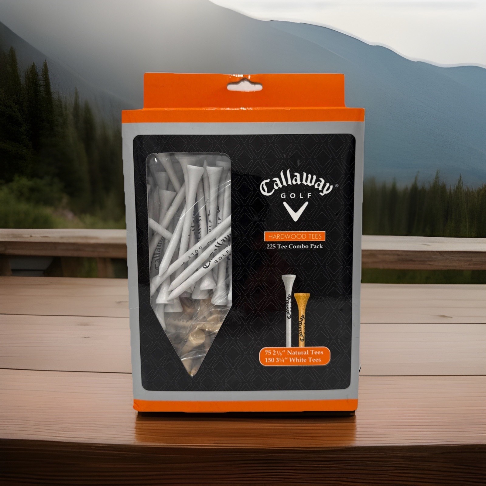 Callaway Golf Hardwood Tees 225 Tee Combo Pack