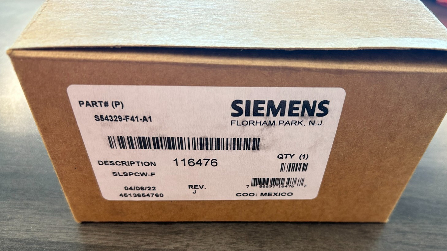 SIEMENS SLSPCW-F Part# S54329-F41-A1 Ceiling Mount Device