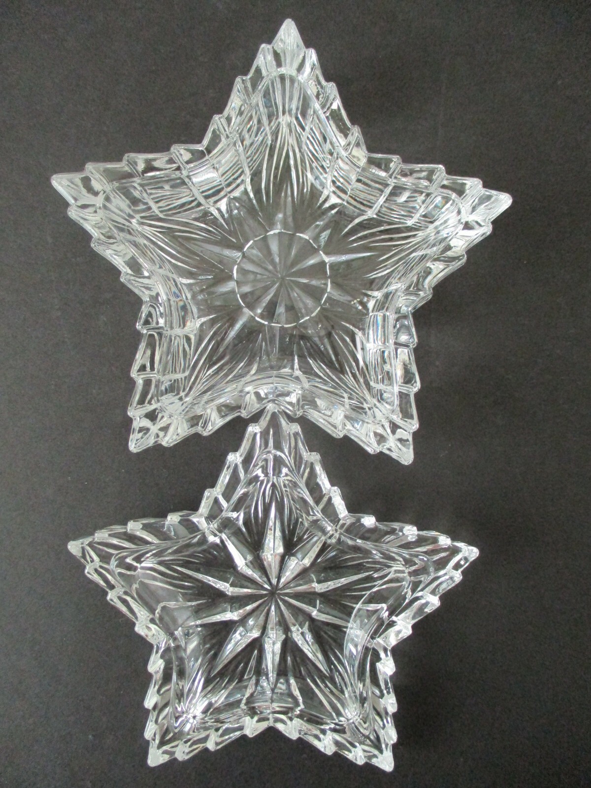 Lead Crystal STAR Jewelry Trinket Box