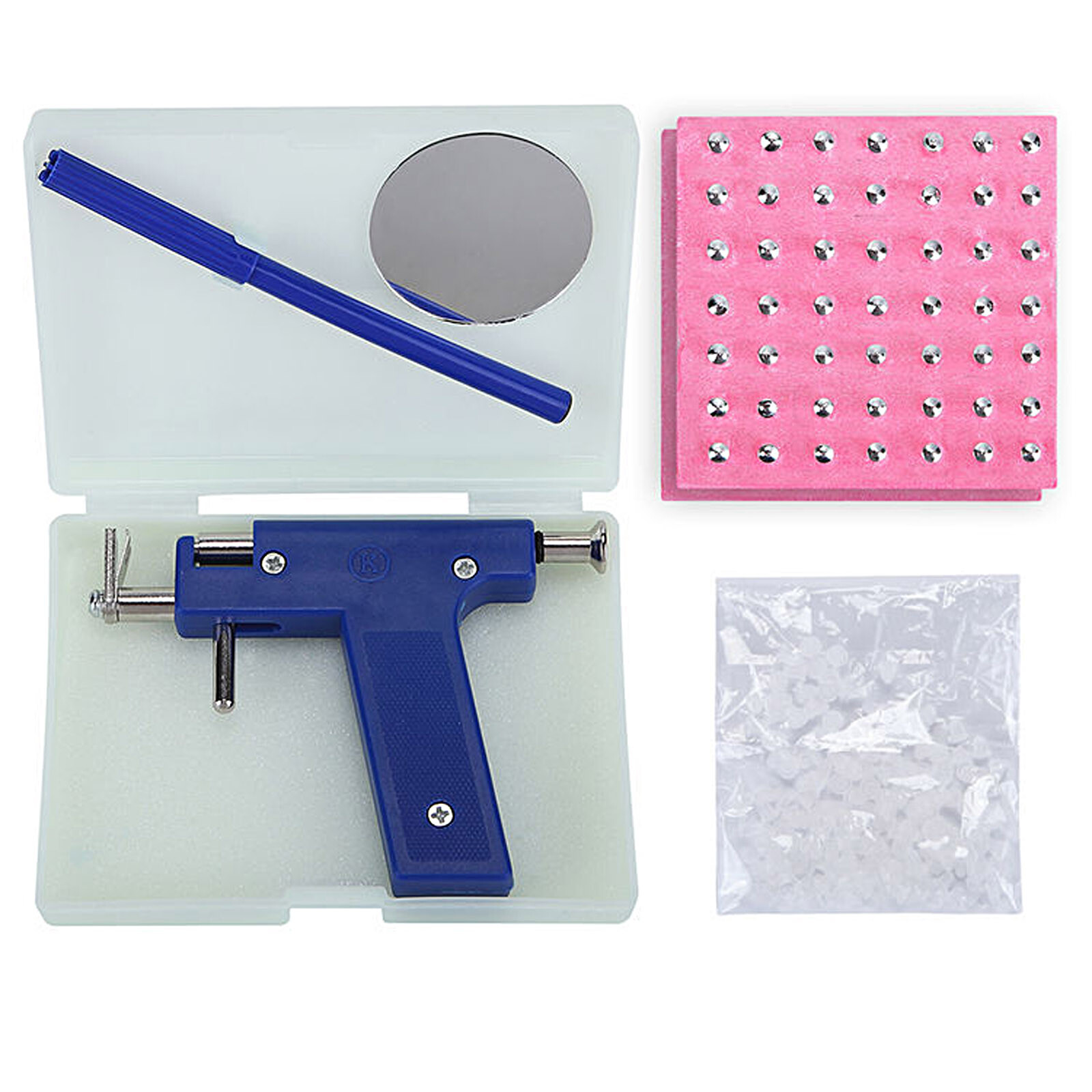 Ear Piercing Gun Kit - Self-Piercing Tool with Studs & Accessories for Home Use