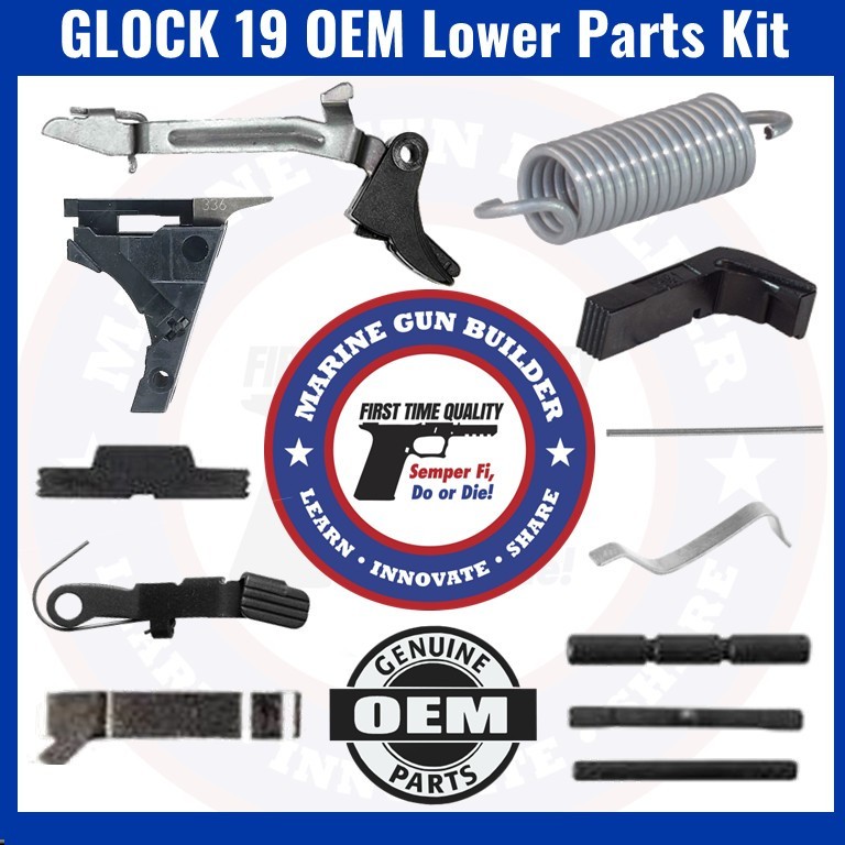 Glock 19 OEM Lower Parts Kit Gen 3 G19 LPK 9mm Genuine Factory Armorer Assembled
