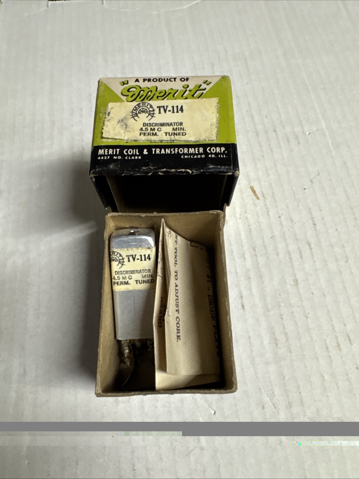 Tested In Box Merit TV-114 Sound Discriminator Audio Processor