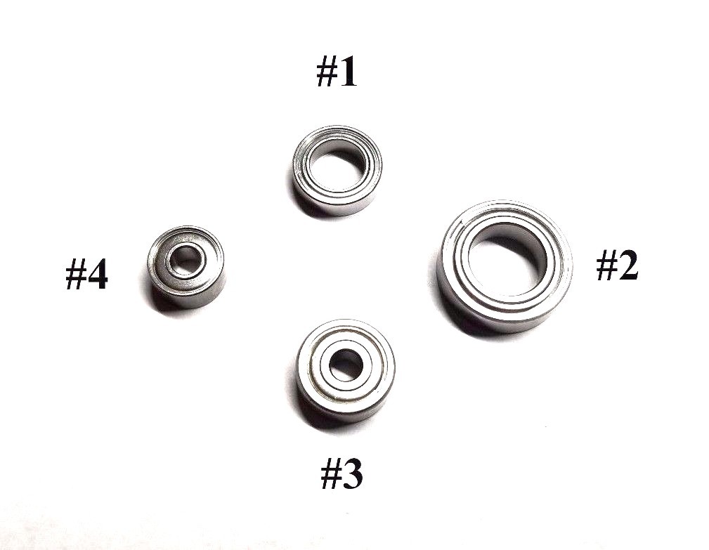 KUPA UPOWER UP200 UG12 SUG12 Drill Replacement Bearings 4 PCS. Japan Brand!