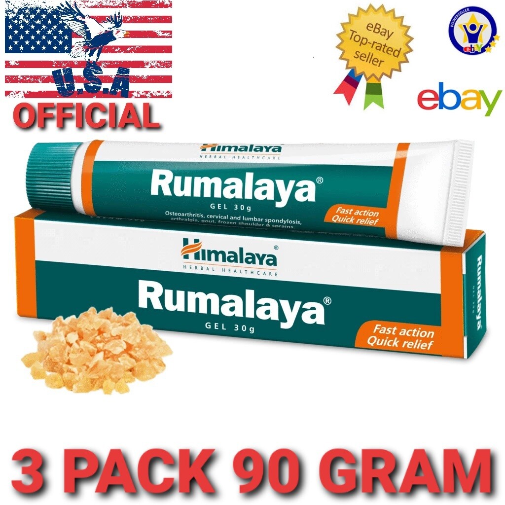 Rumalaya Gel USA Himalaya 3 Pack Care Relief Muscle Joints Bones Pain