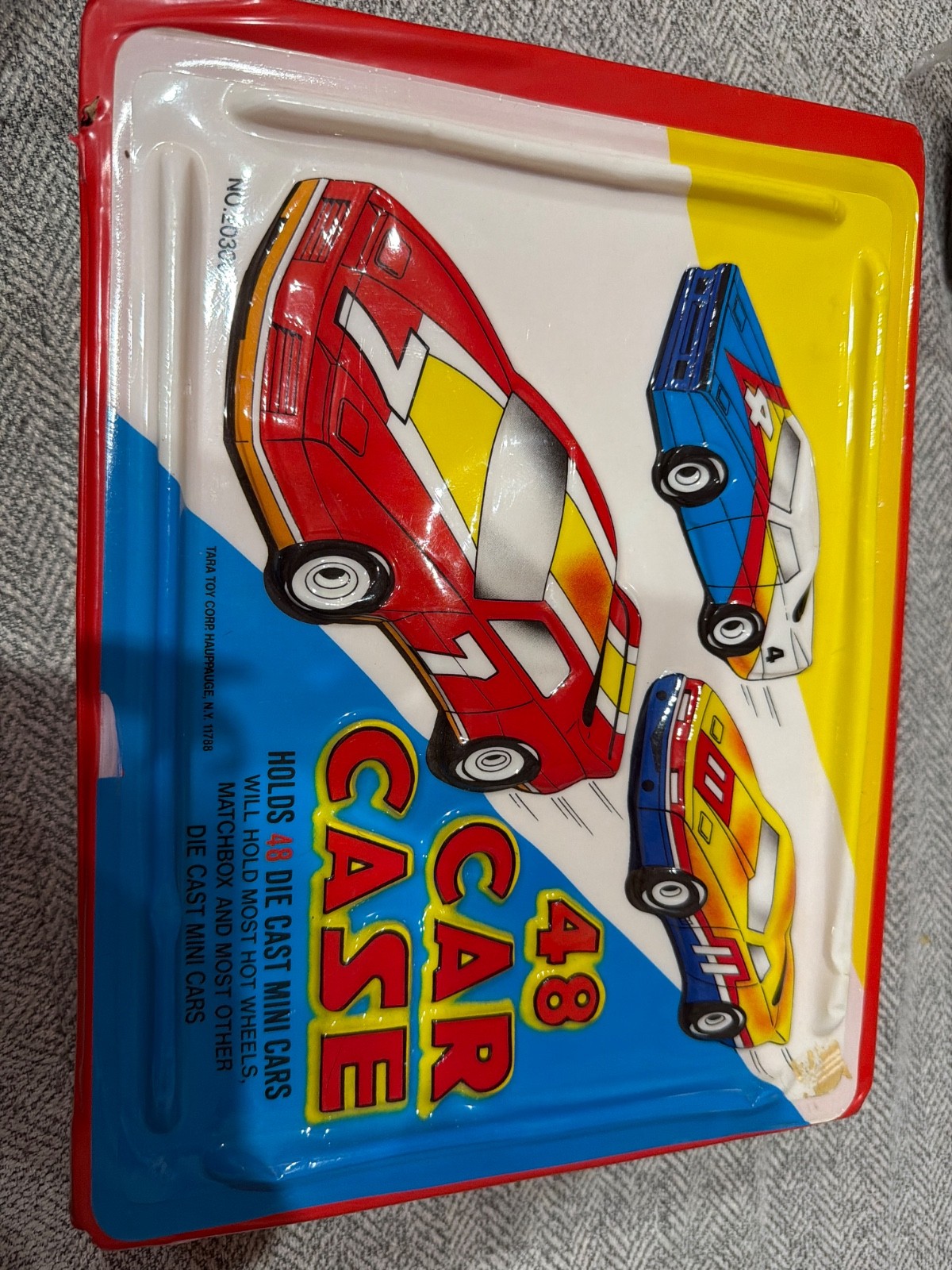 Vintage 1986 Tara Toy Corp Collectors 48 Car Carry Case No. 20300
