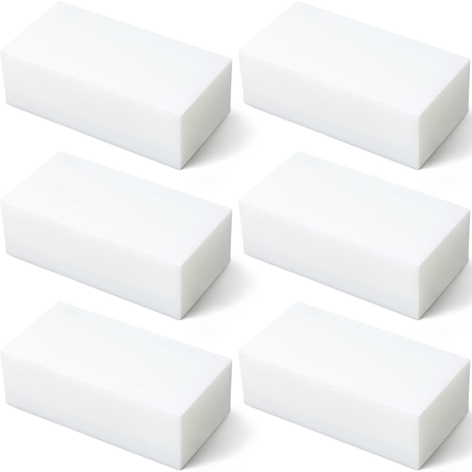 Colingmill 6 Pcs Hdpe Plastic Block 2" x 3" x 6", Polyethylene Solid Plastic ...