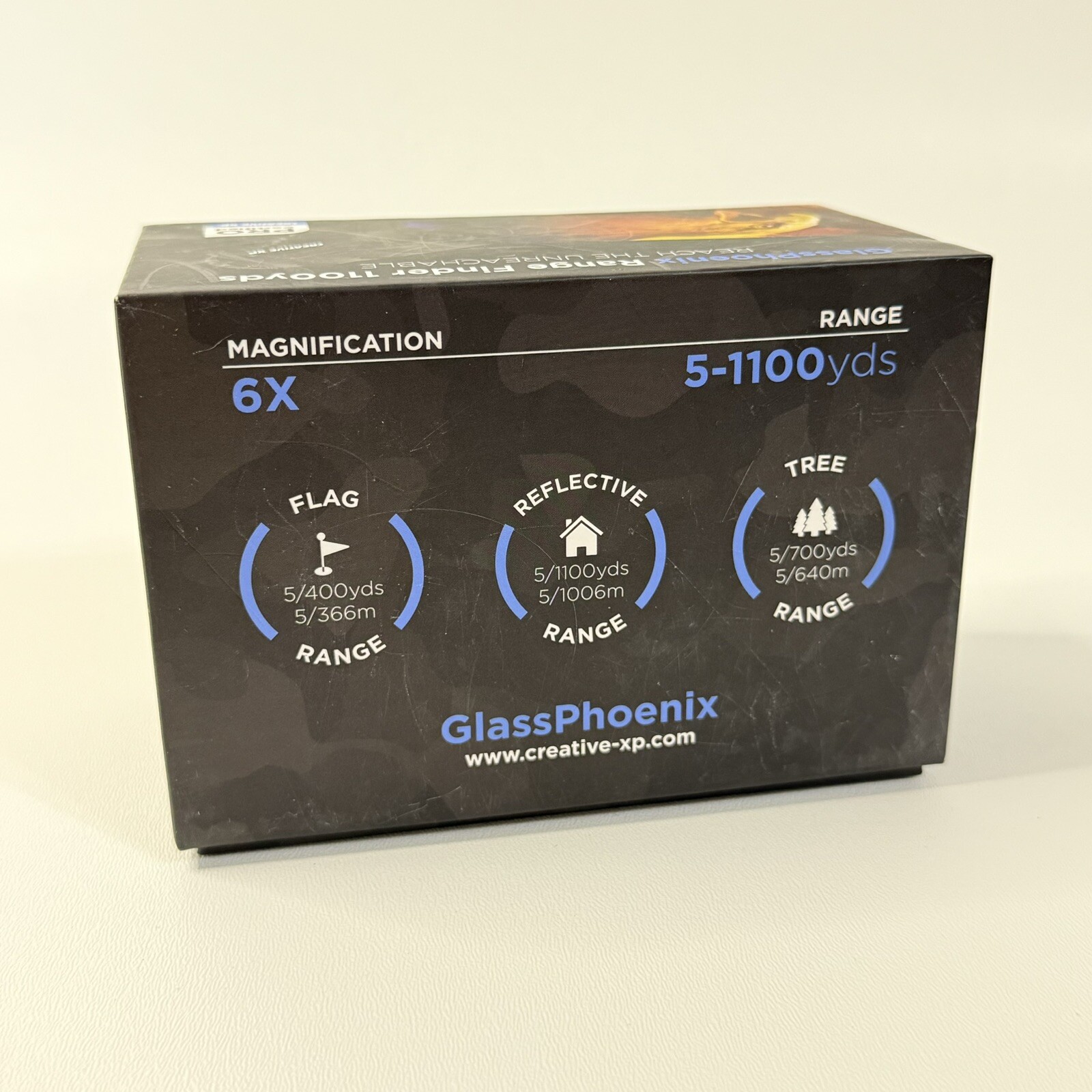 Creative XP Glass Phoenix Range Finder 1100 Yds, New Open Box