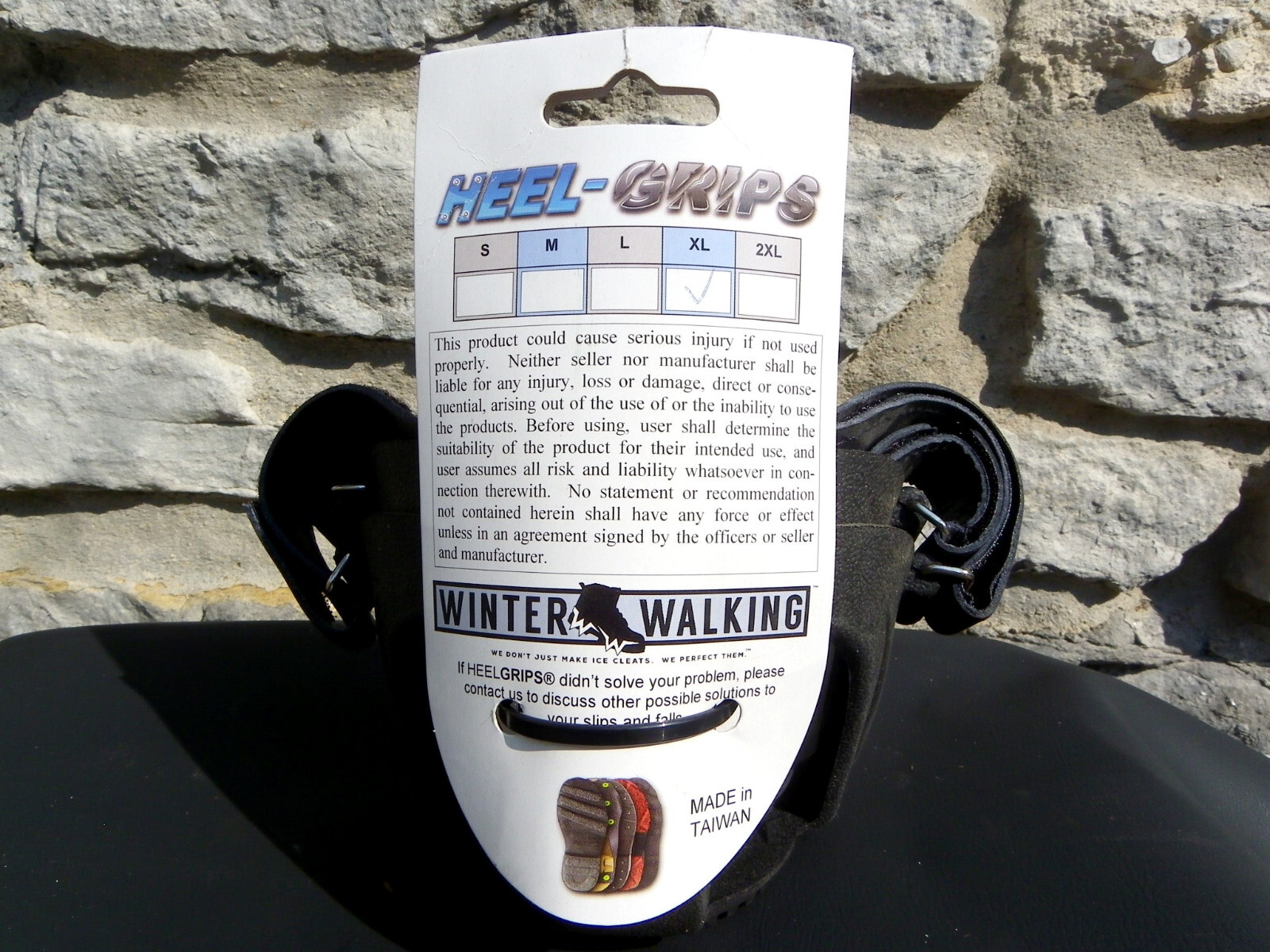 Heel Grips Ice Cleat ~ Winter Walking Traction X-Large