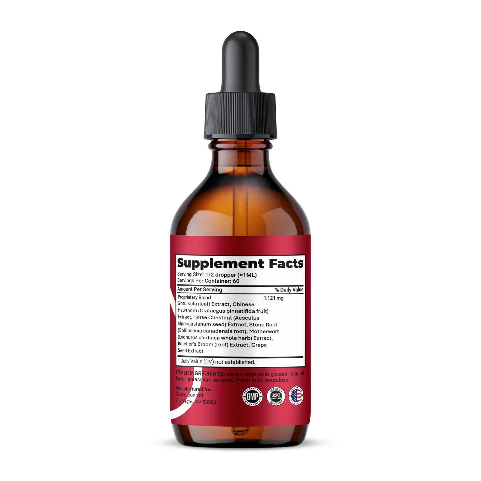 GlucoControl Liquid Drops, Max Strength, Gluco Control Supplement (2 pack)