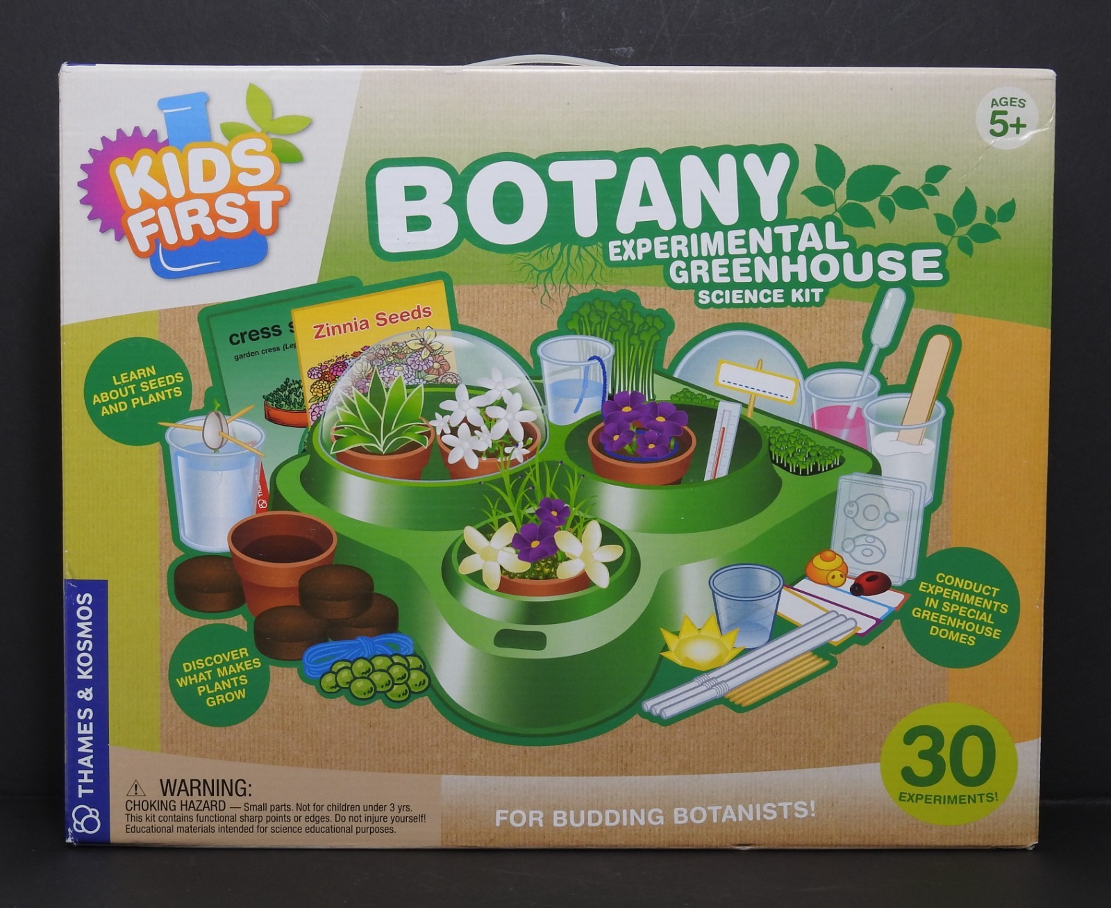 Kids First Botany Experimental Greenhouse Science Kit 30 Plant Experiments NIB