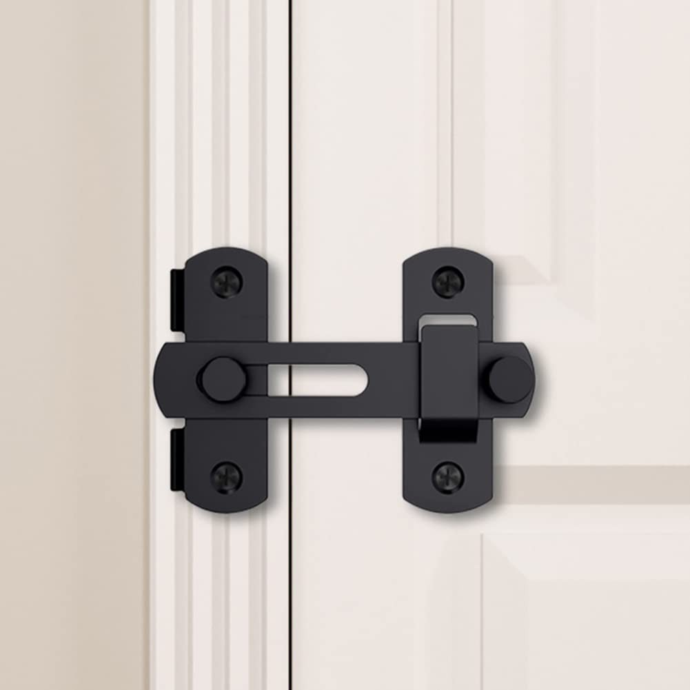 Flip Door Latch, 180 Degree Heavy Duty Bar Gate Latches Sliding Barn Door Loc...