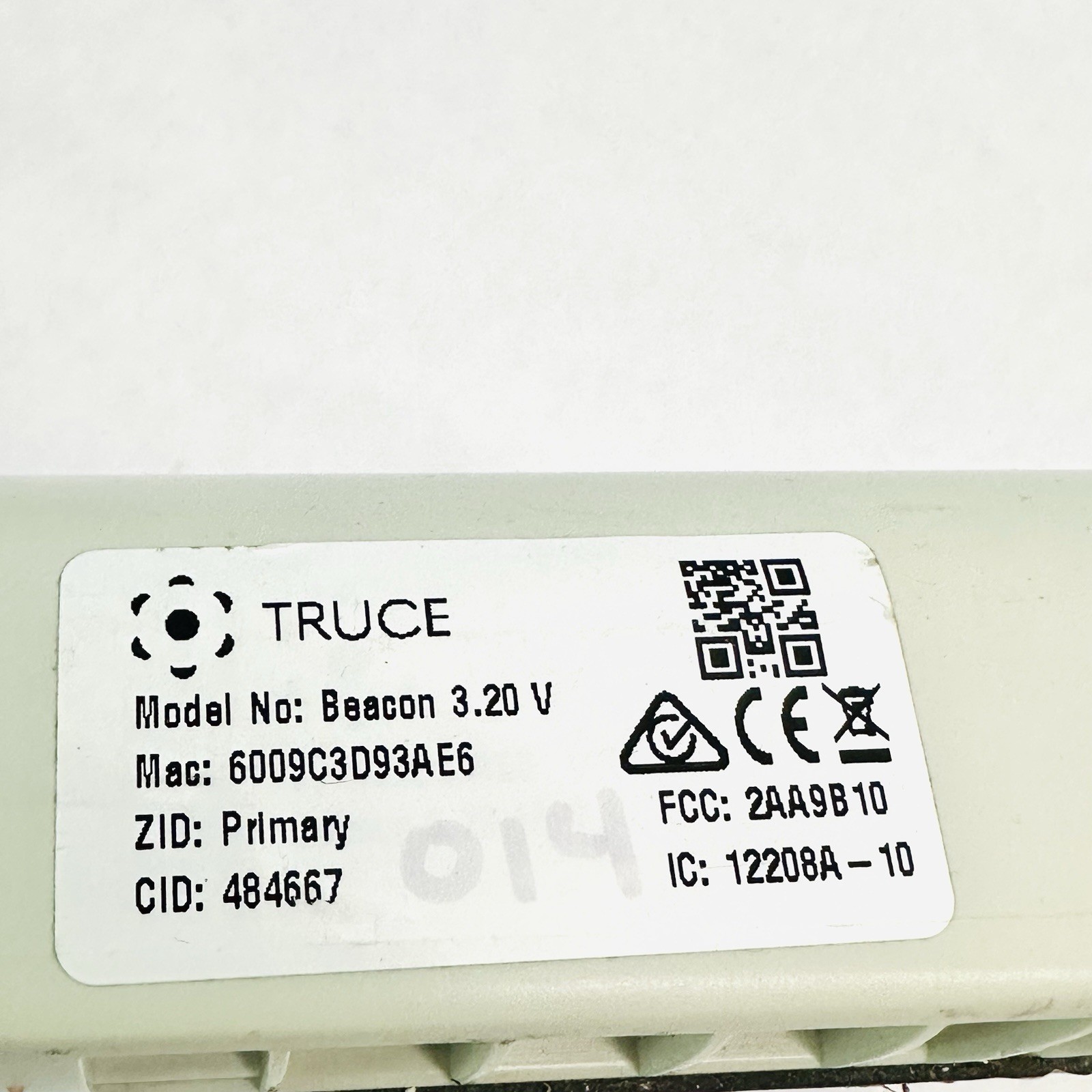 Truce Beacon 3.20V Managed Vehicle Beacon Device