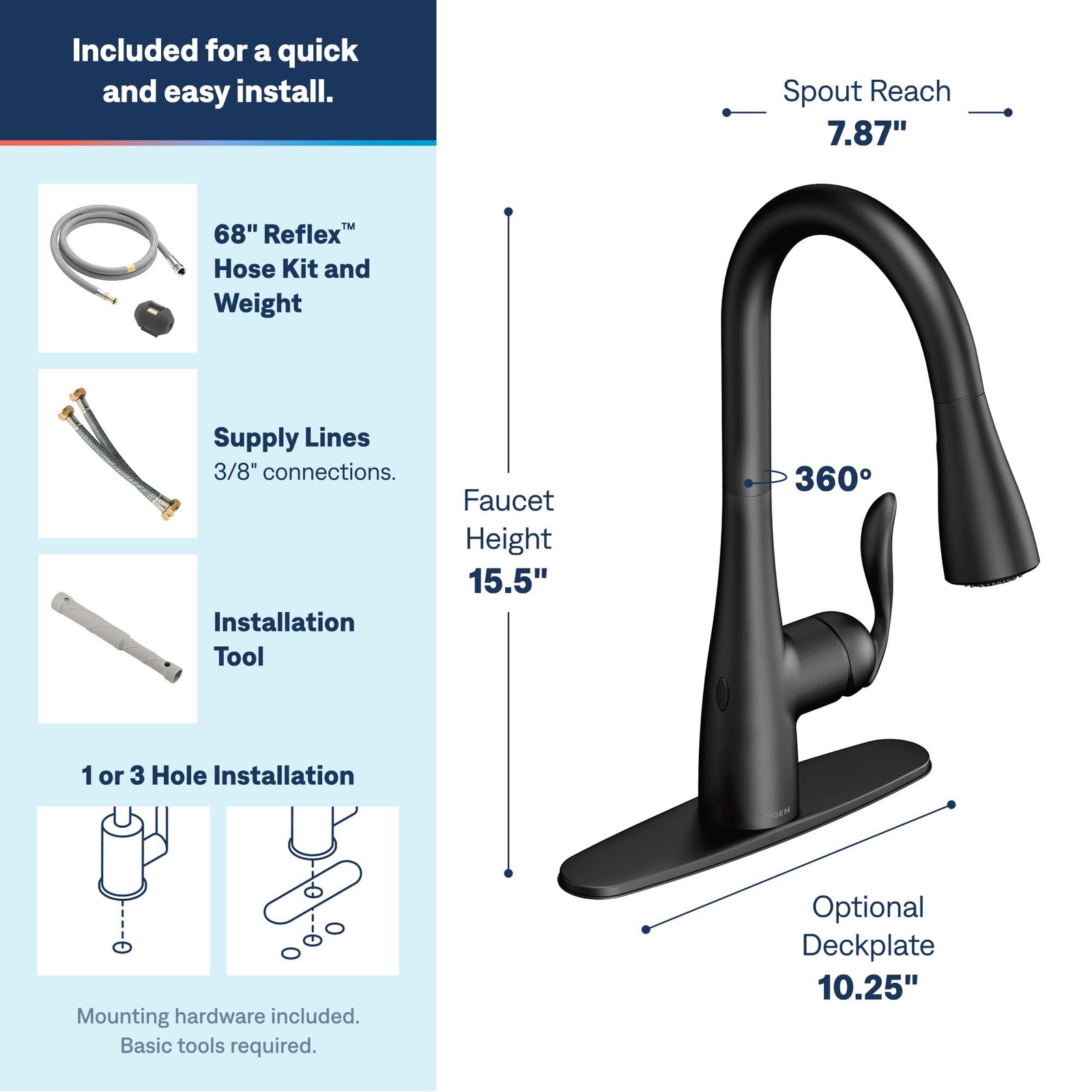 Moen 7594EWBL - Kitchen Faucet