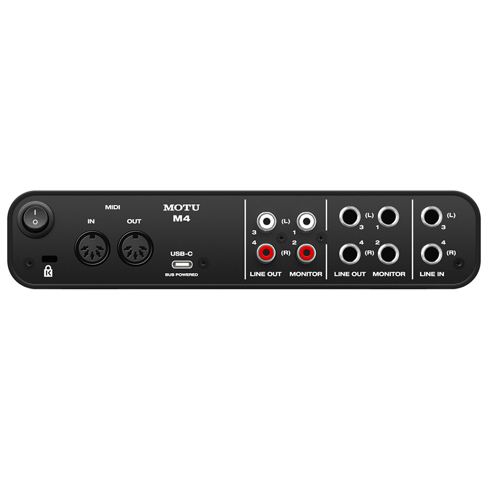 MOTU M4 Desktop Type-C Audio-MIDI Interface with XLR Cable & Straps