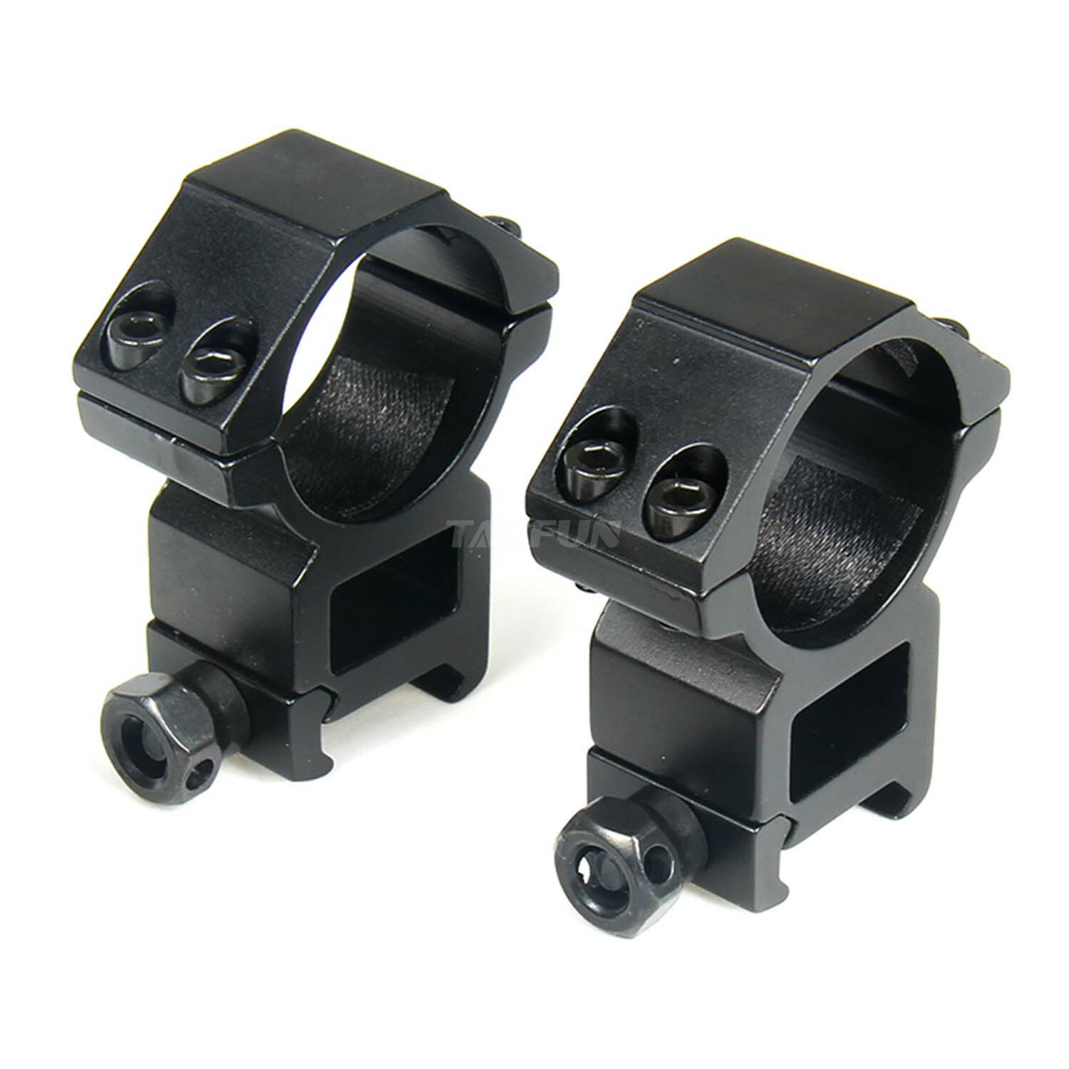2PCS Scope Mount 1"/ 25mm Ring 20mm Weaver Picatinny Rail HIGH Profile