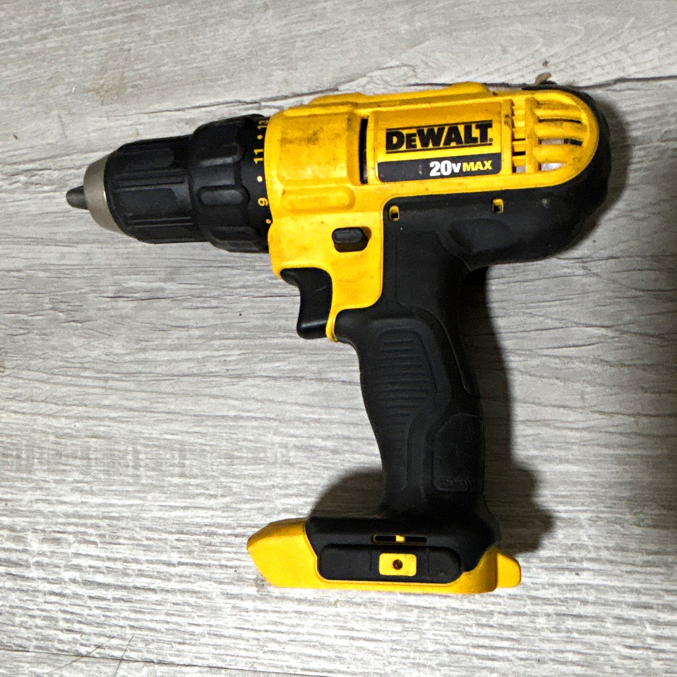 DEWALT 20V MAX Cordless Drill Driver Tool Only, Keyless Chuck Yellow/Black