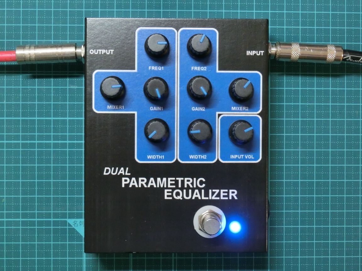 Dual Parametric Equalizer Handmade Guitar Effects Pedal Near Mint JAPAN