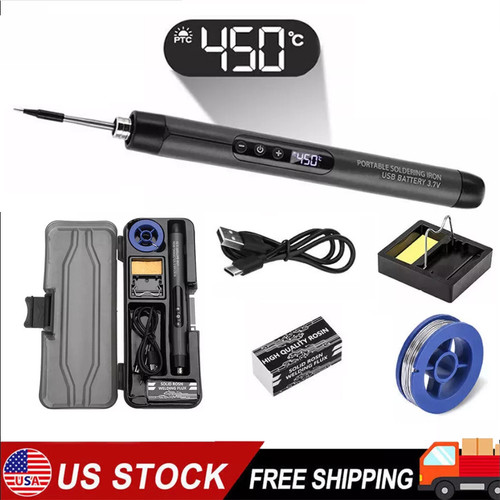 Type-C  Wireless Welding Tool Digital Electric Soldering Iron Kit RechargeablKN